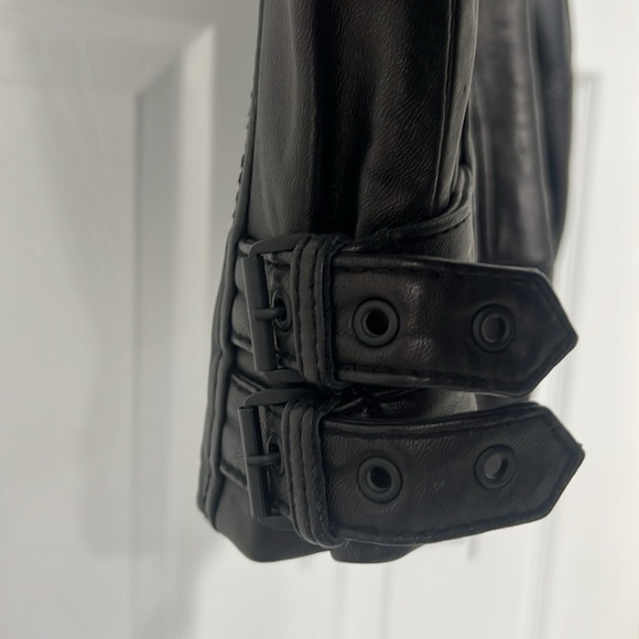 Michael Kors Leather Moto Jacket - Picture 9 of 10